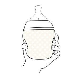 Elhee Silicone Anti Colic Baby Bottle Medium Flow (0m+) Sand - 330ml