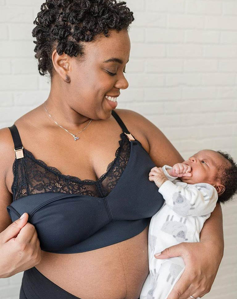 Davin & Adley Ella Nursing Bra - Black