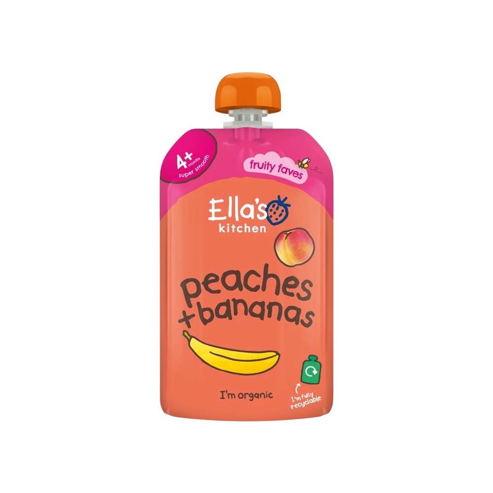 Ellas Kitchen Organic Puree 120g Peaches Bananas