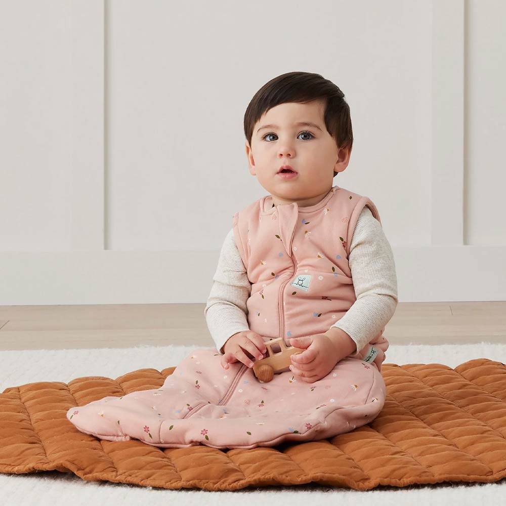 Ergopouch 2.5 TOG Jersey Sleeping Bag (3-12m) - Daisies Pink