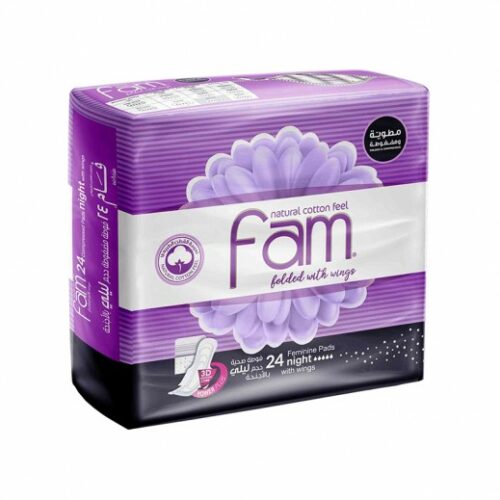 FamFoldedNighwithWingsUnscented24Pads