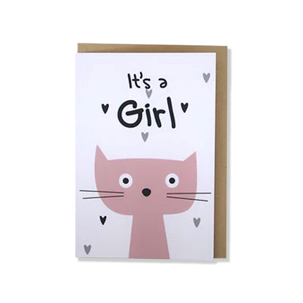 Far Designs Card - It’s a Girl/Cat