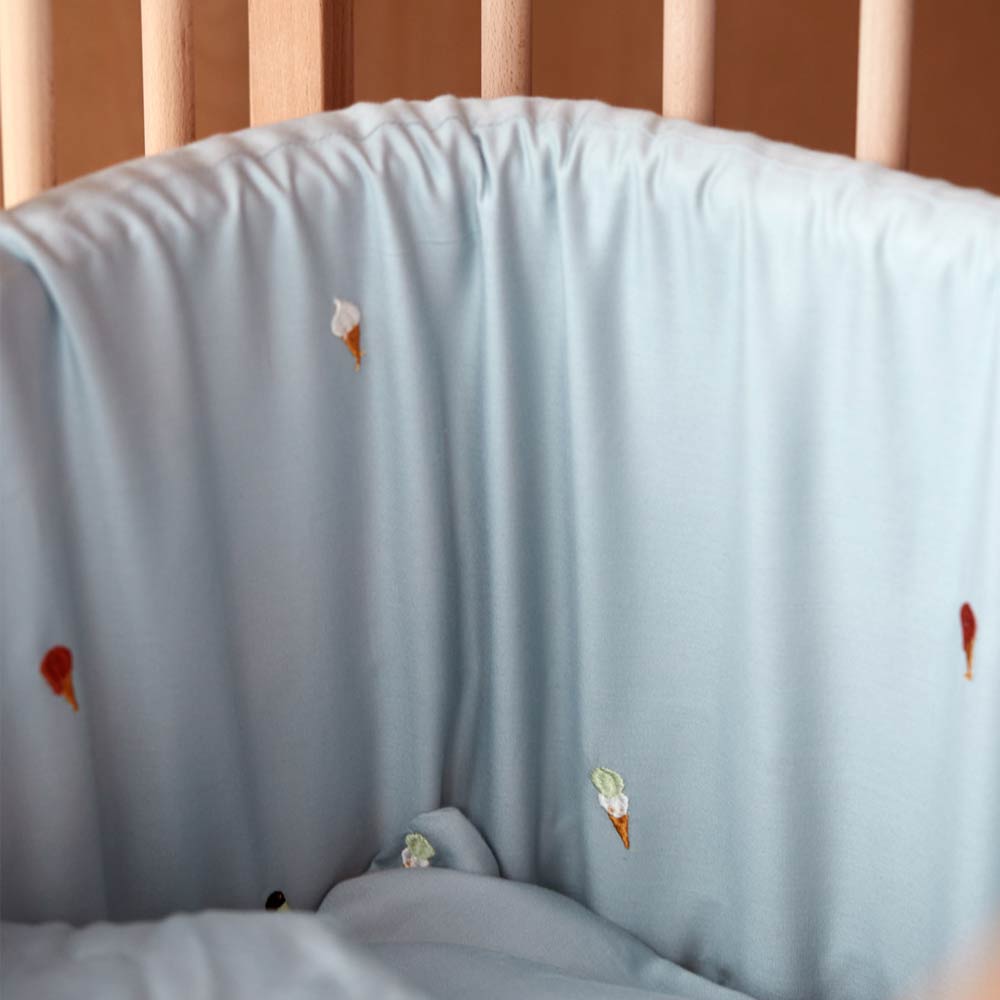 Filibabba Bed Bumper - Pearl Blue