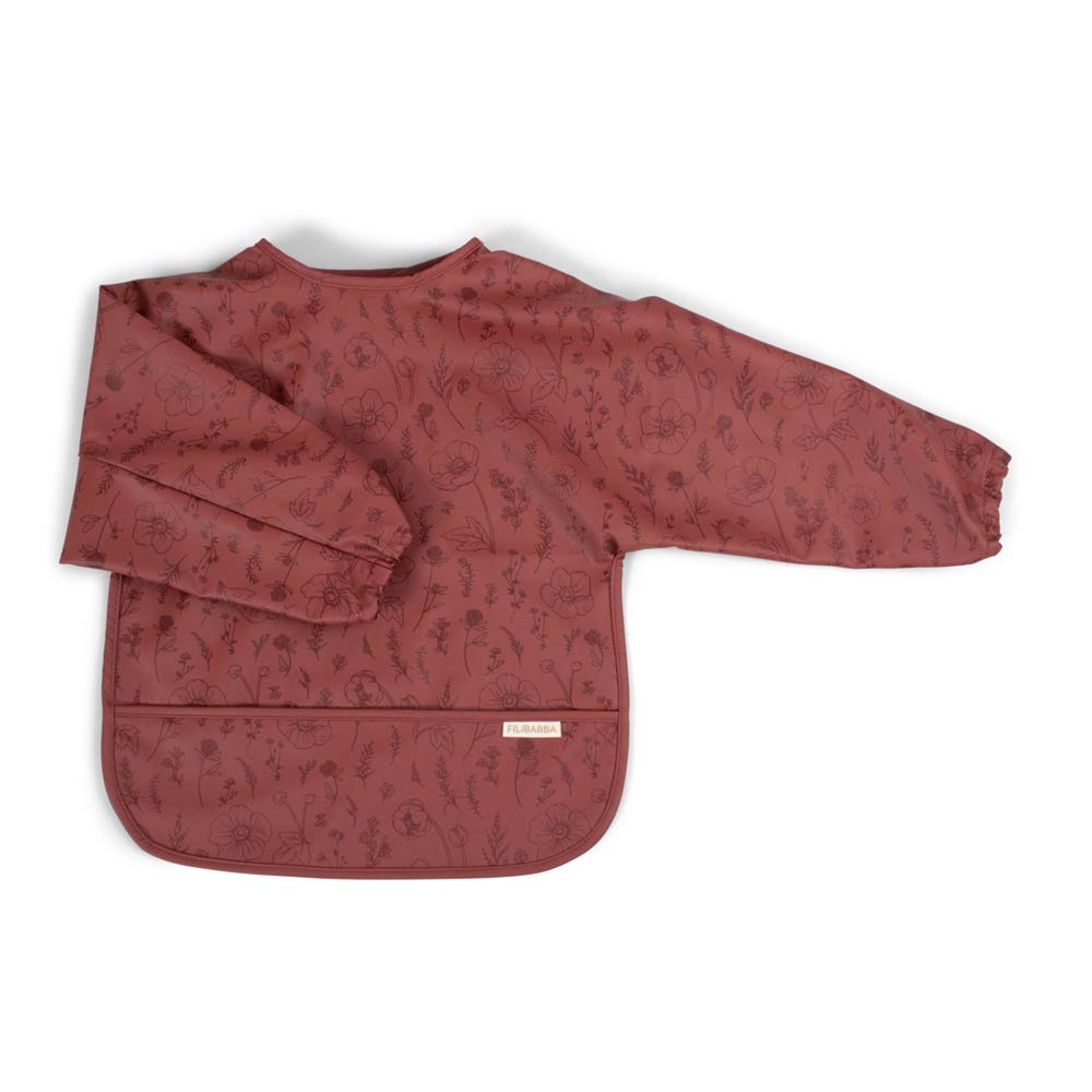 Filibabba Bib with Sleeves - Fall Flowers