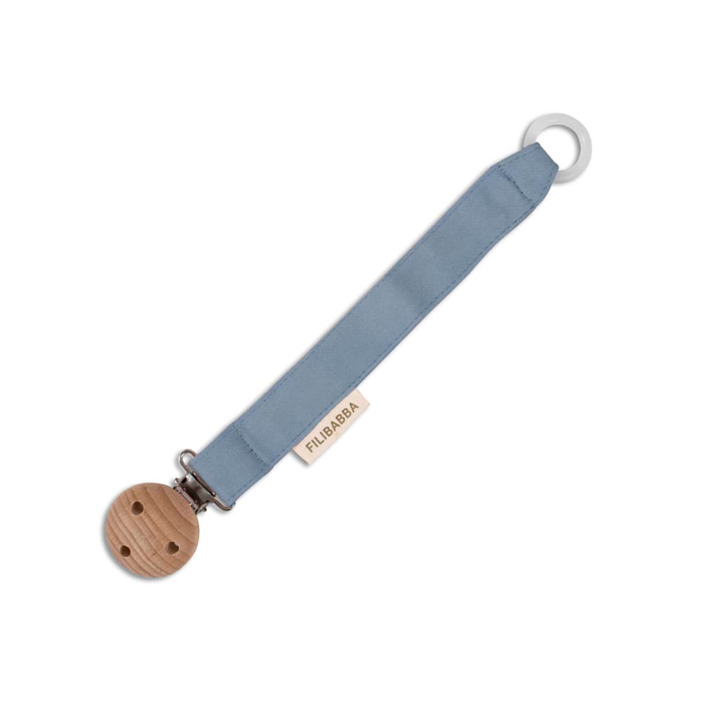 Filibabba Moments Pacifier Holder - Warm Blue