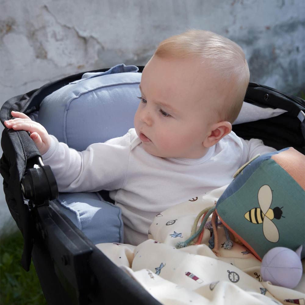 Filibabba Pram Pillow - Powder Blue