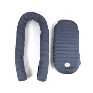 Filibabba Premium Kapok Babynest (0m+) - Muddly Blue