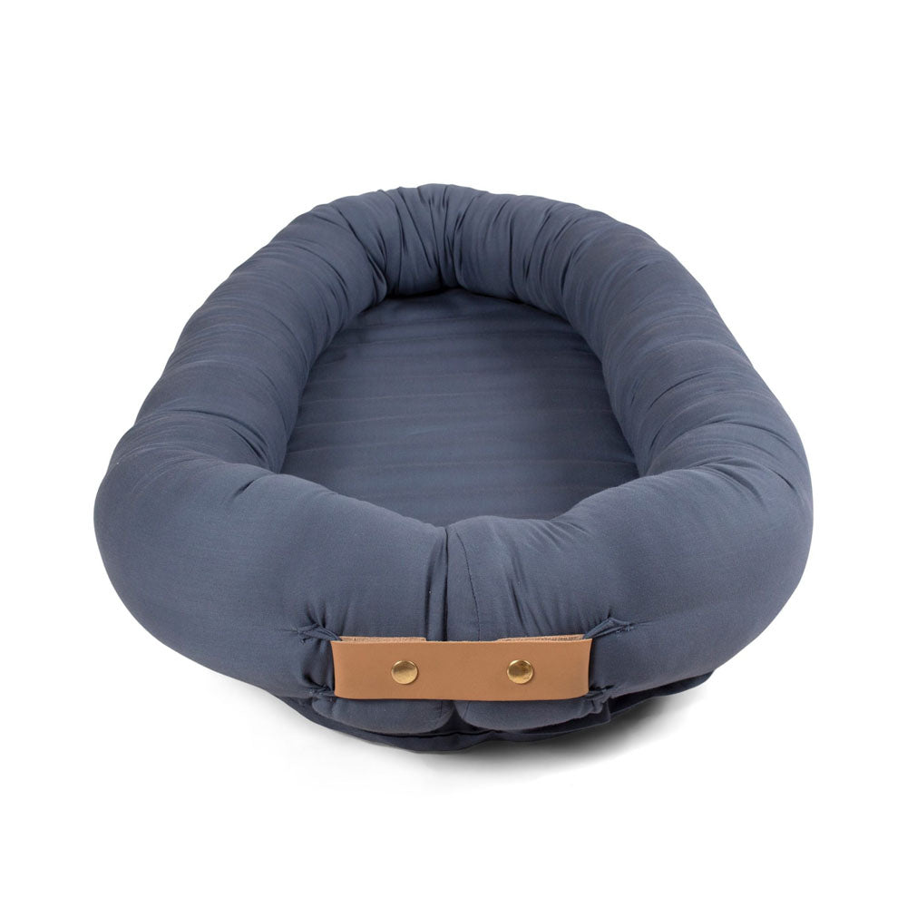 Filibabba Premium Kapok Babynest (0m+) - Muddly Blue