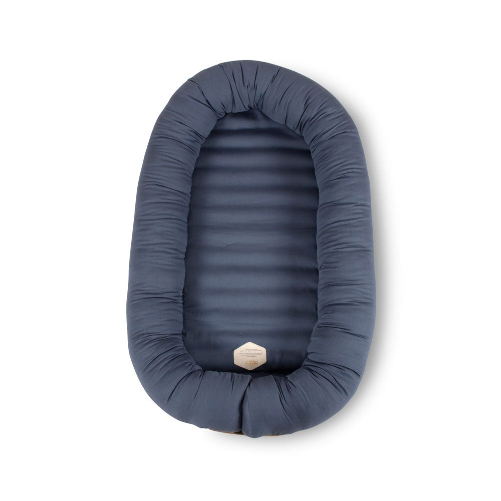 Filibabba Premium Kapok Babynest (0m+) - Muddly Blue