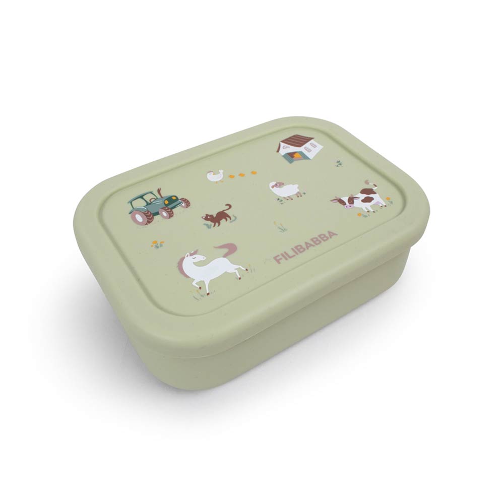 Filibabba Silicone Lunchbox - Bog Green