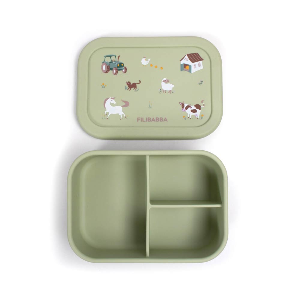 Filibabba Silicone Lunchbox - Bog Green