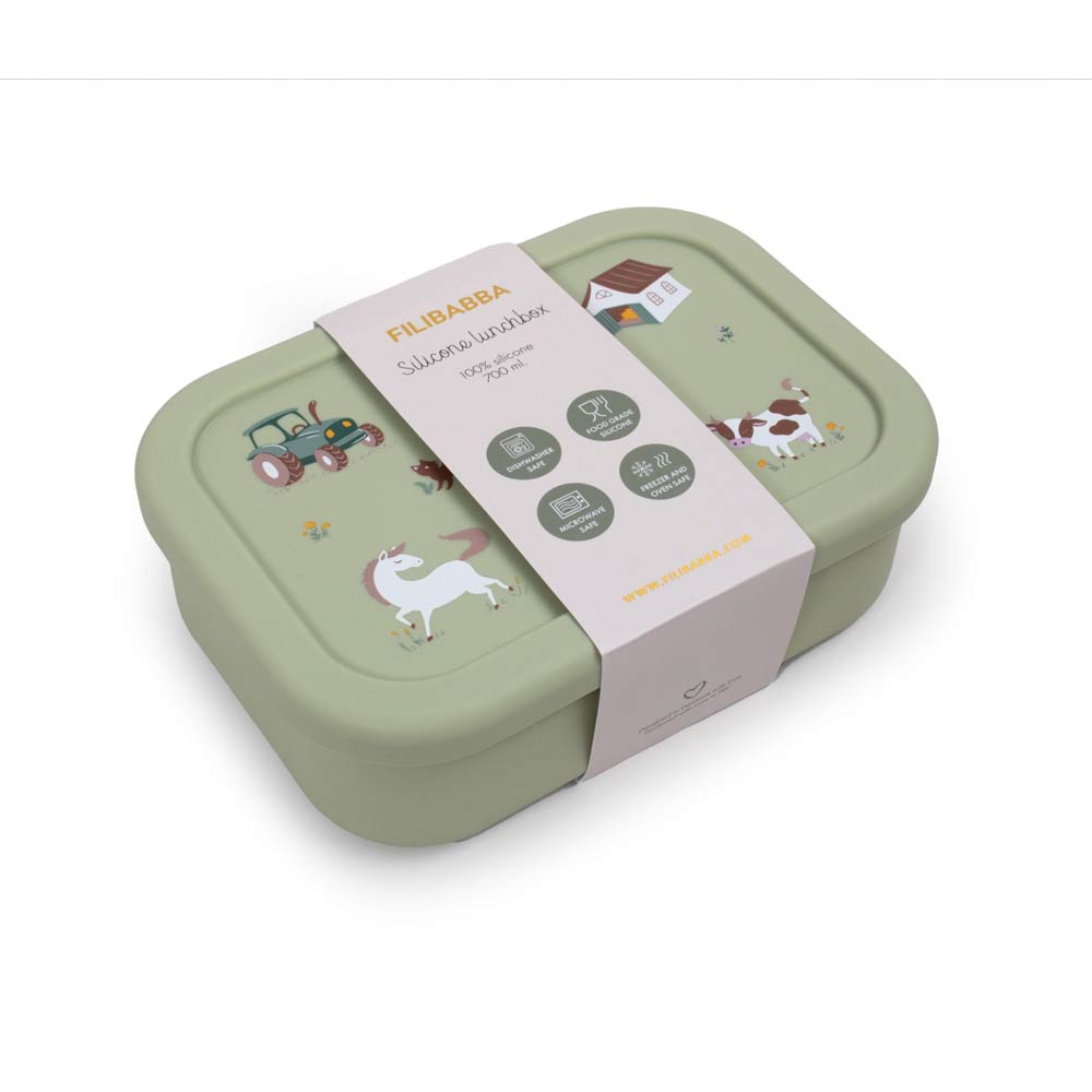 Filibabba Silicone Lunchbox - Bog Green