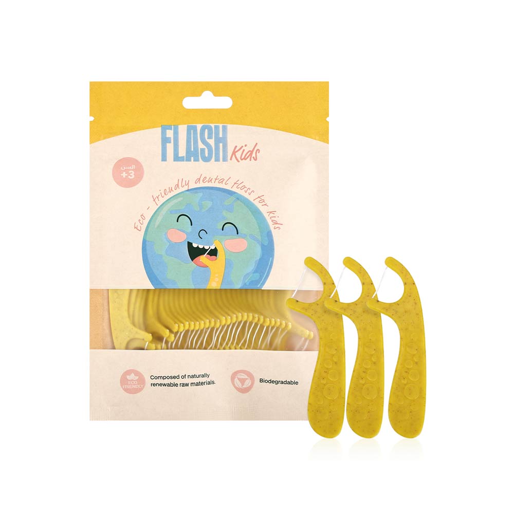 Flash Kids Dental Floss (3Yrs+) - 30 Pcs