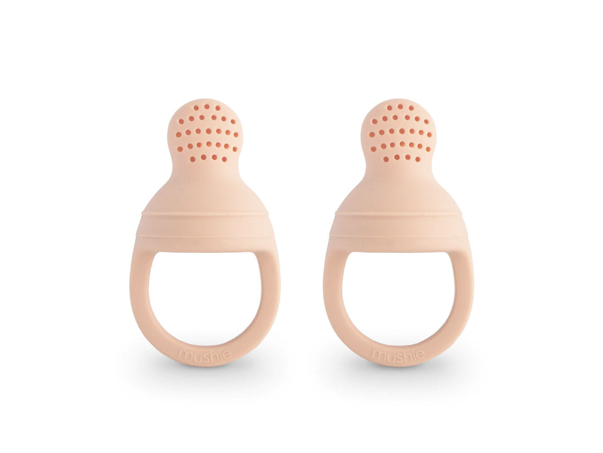 Mushie Silicone Fresh Food Feeder Blush - Pack of 2