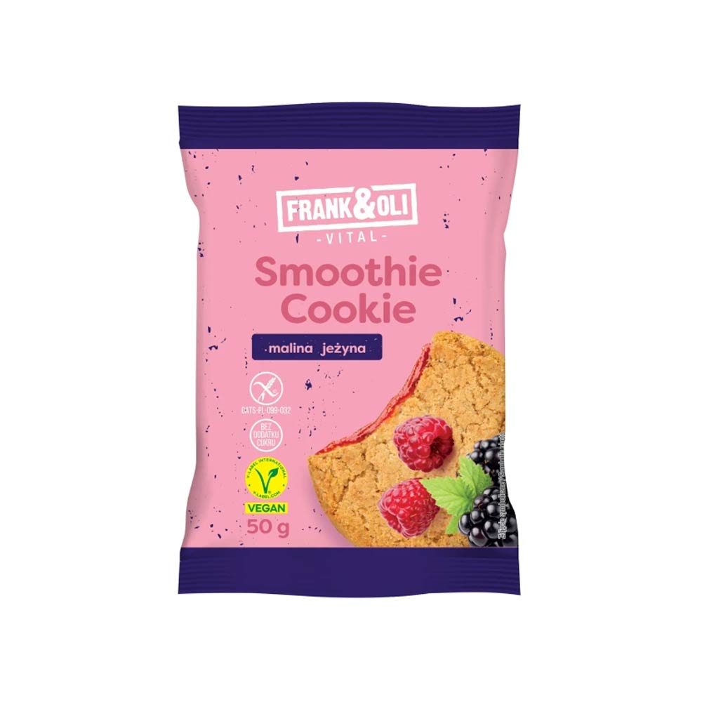 Frank & Oli Smoothie Cookie Malina 50g