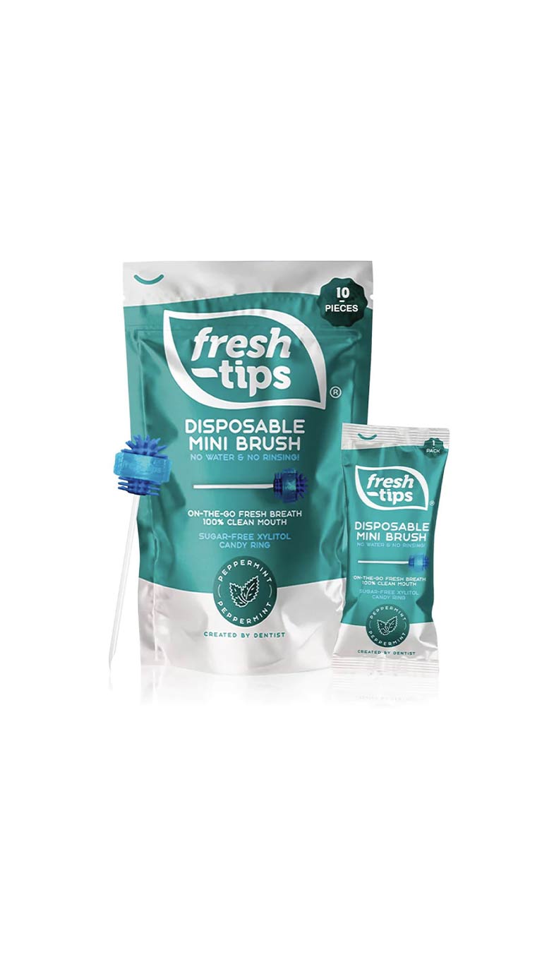 Fresh-Tips Disposable Mini Brush - 10 Pack