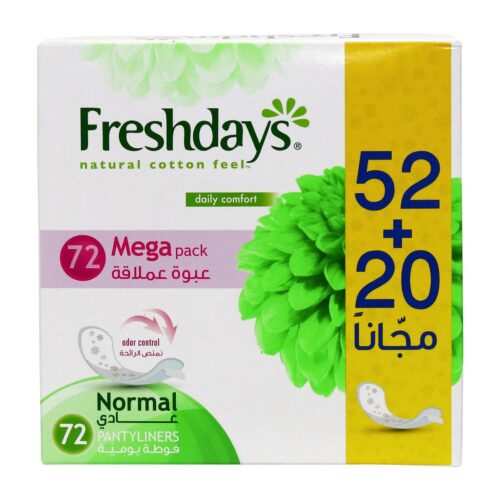 FreshdaysNaturalCottomFeel72Pads