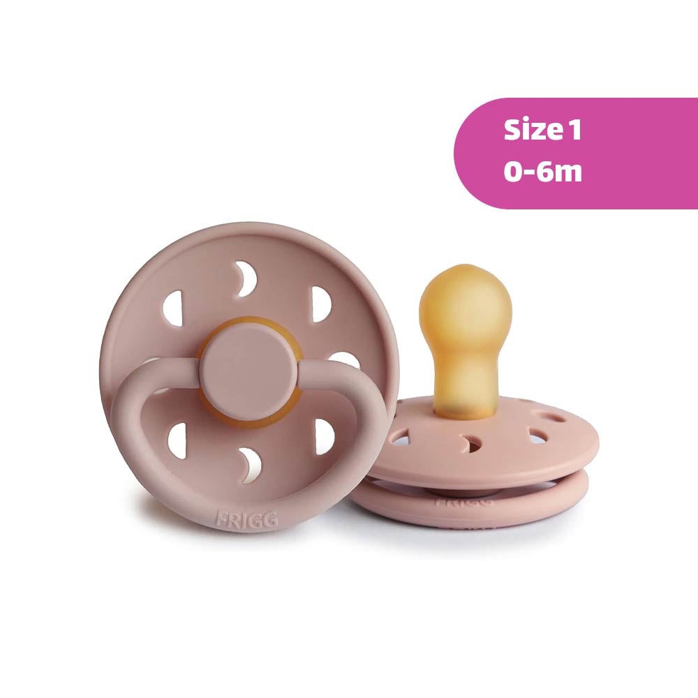 Frigg Moon Phase Latex Pacifier Size 1 (0-6m) Blush - 1 Pc