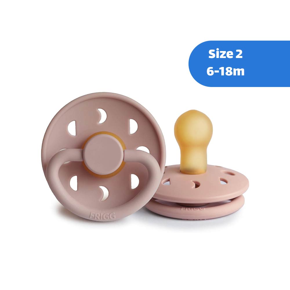 Frigg Moon Phase Latex Pacifier Size 2 (6-18m) Blush - 1 Pc