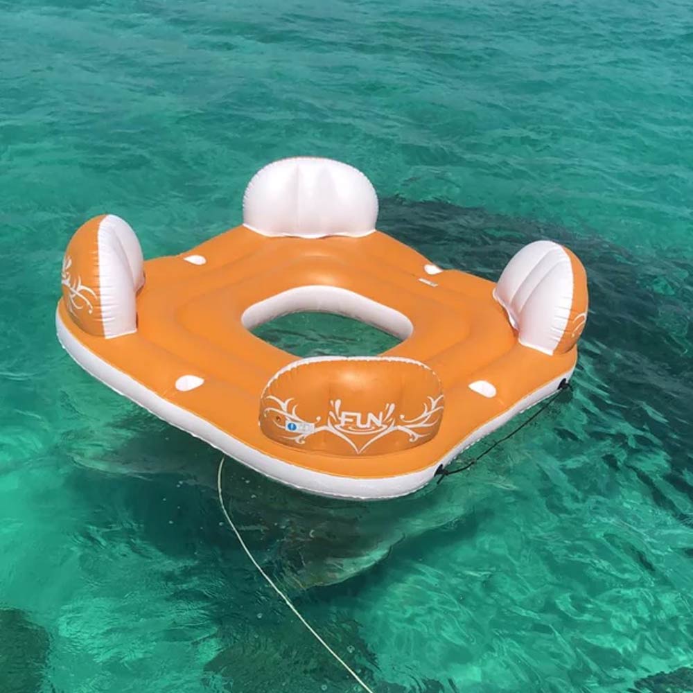 Fun Giant Floating Lounge Orange