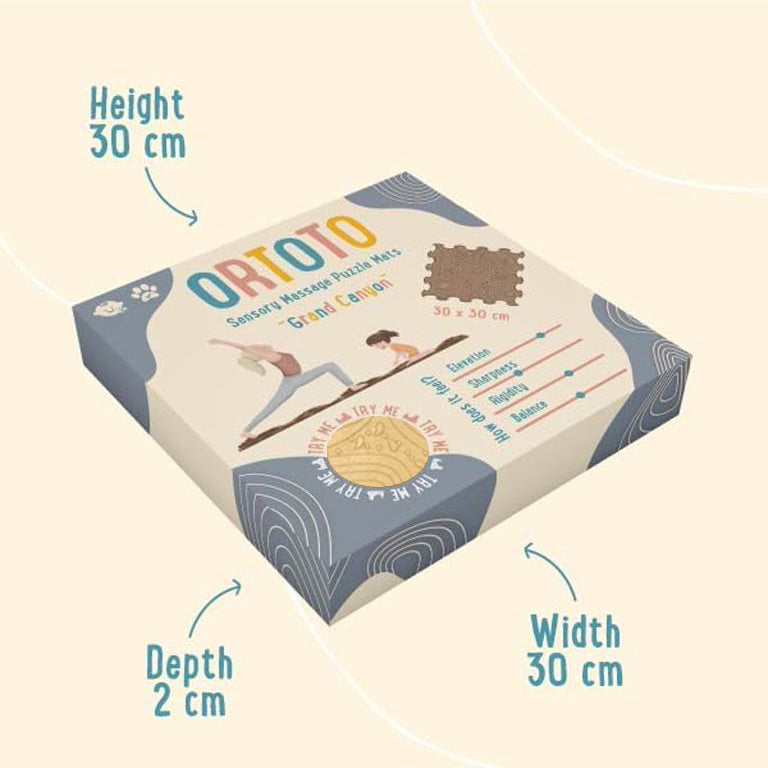 Ortoto Sensory Massage Puzzle Mat (Grand Canyon) - Caramel Milk
