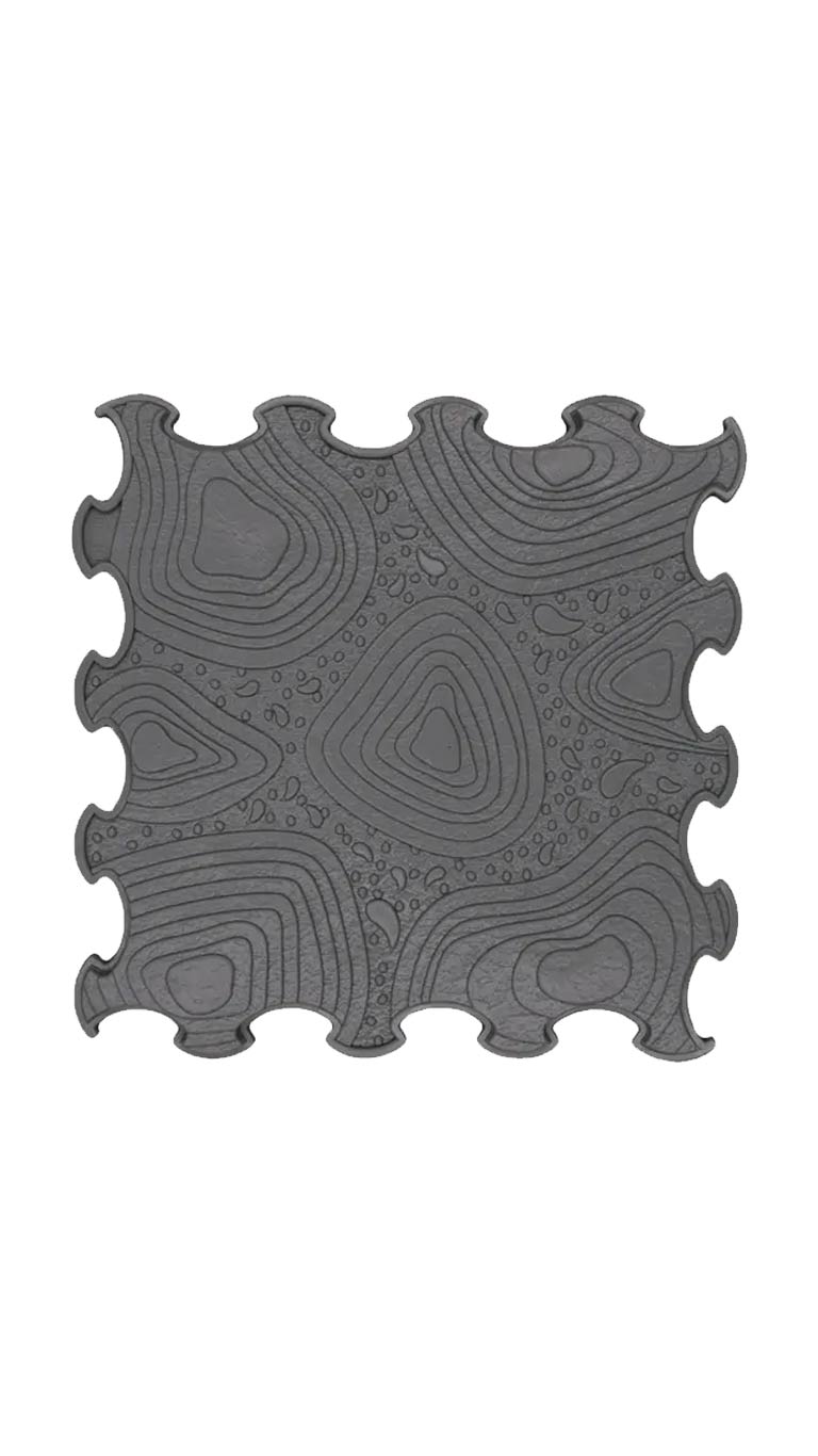 Ortoto Sensory Massage Puzzle Mat (Grand Canyon) - Storm Gray
