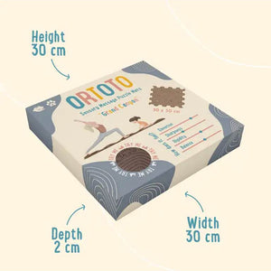 Ortoto Sensory Massage Puzzle Mat (Grand Canyon) - Storm Gray