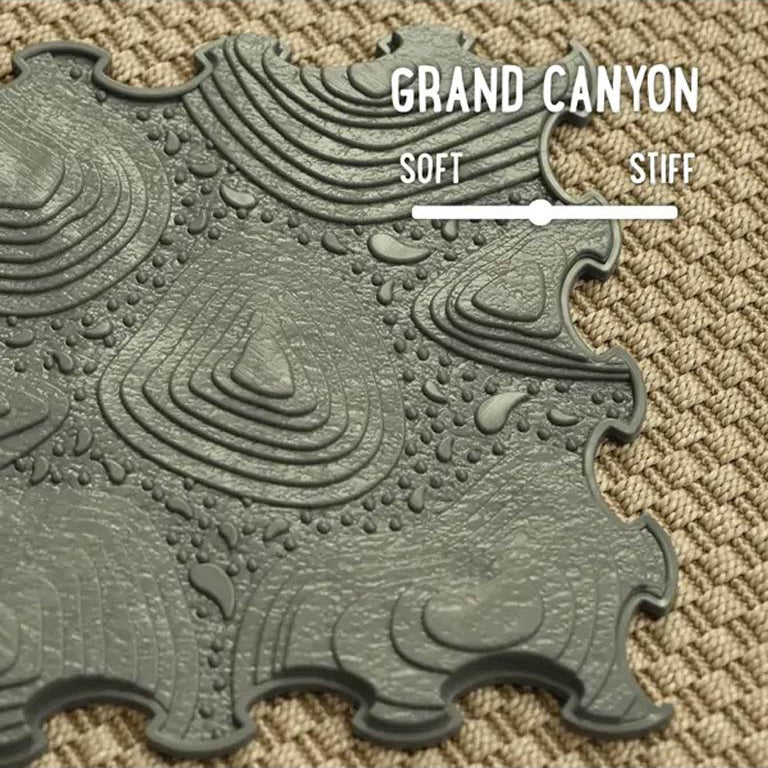 Ortoto Sensory Massage Puzzle Mat (Grand Canyon) - Storm Gray
