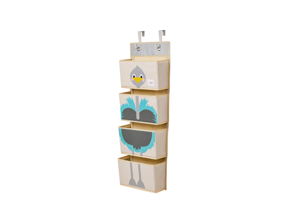 3 Sprouts Hanging Wall Organizer - Ostrich