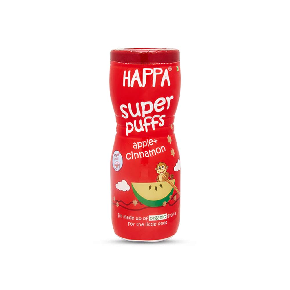 Happa Super Puffs (8M+) Apple & Cinnamon - 40g