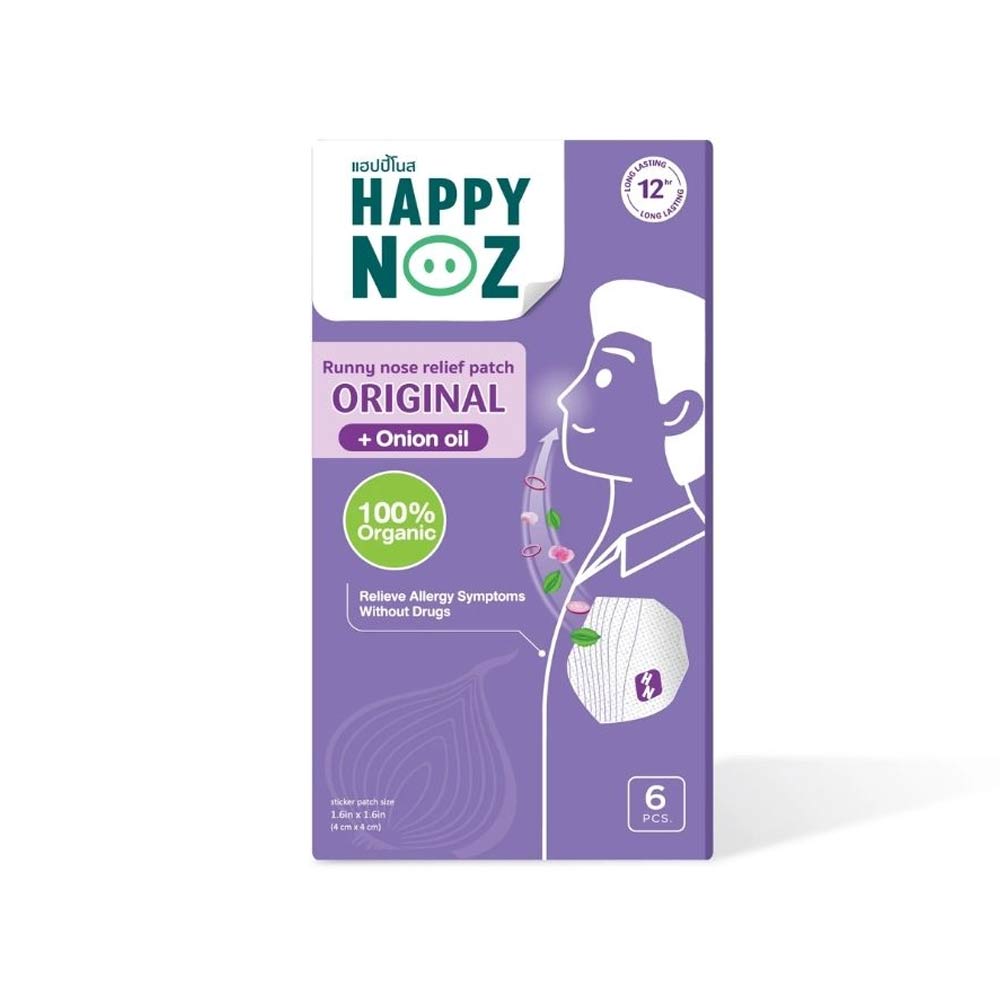 Happy Noz Original Formula with Onion Oil (For Adults) - 6 Patch