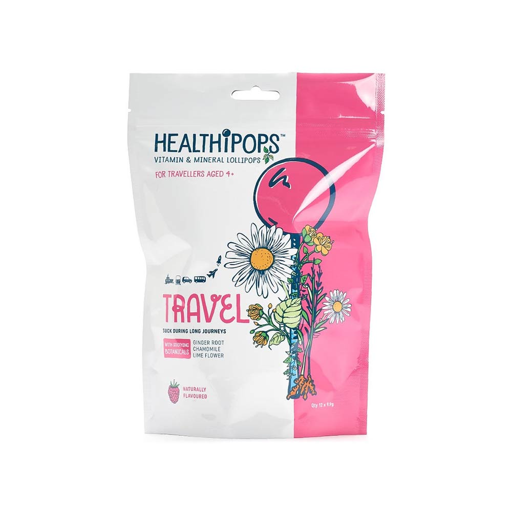 Healthipops Travel Lollipops (4Yrs+) - 12 Pcs