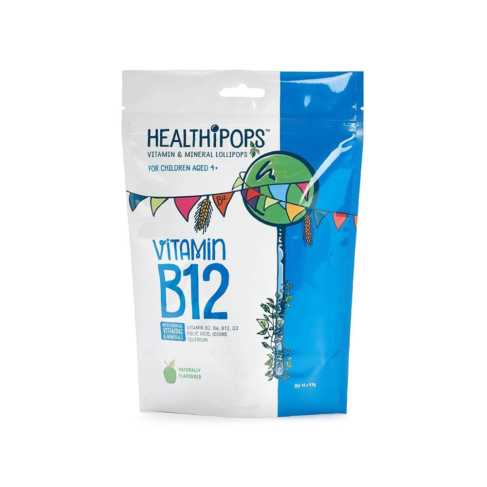 Healthipops Vitamin B12 Lollipops (4Yrs+) - 14 Pcs