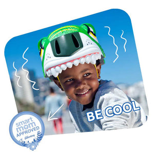 Crazy Safety Tiger Bicycle Helmet - Green