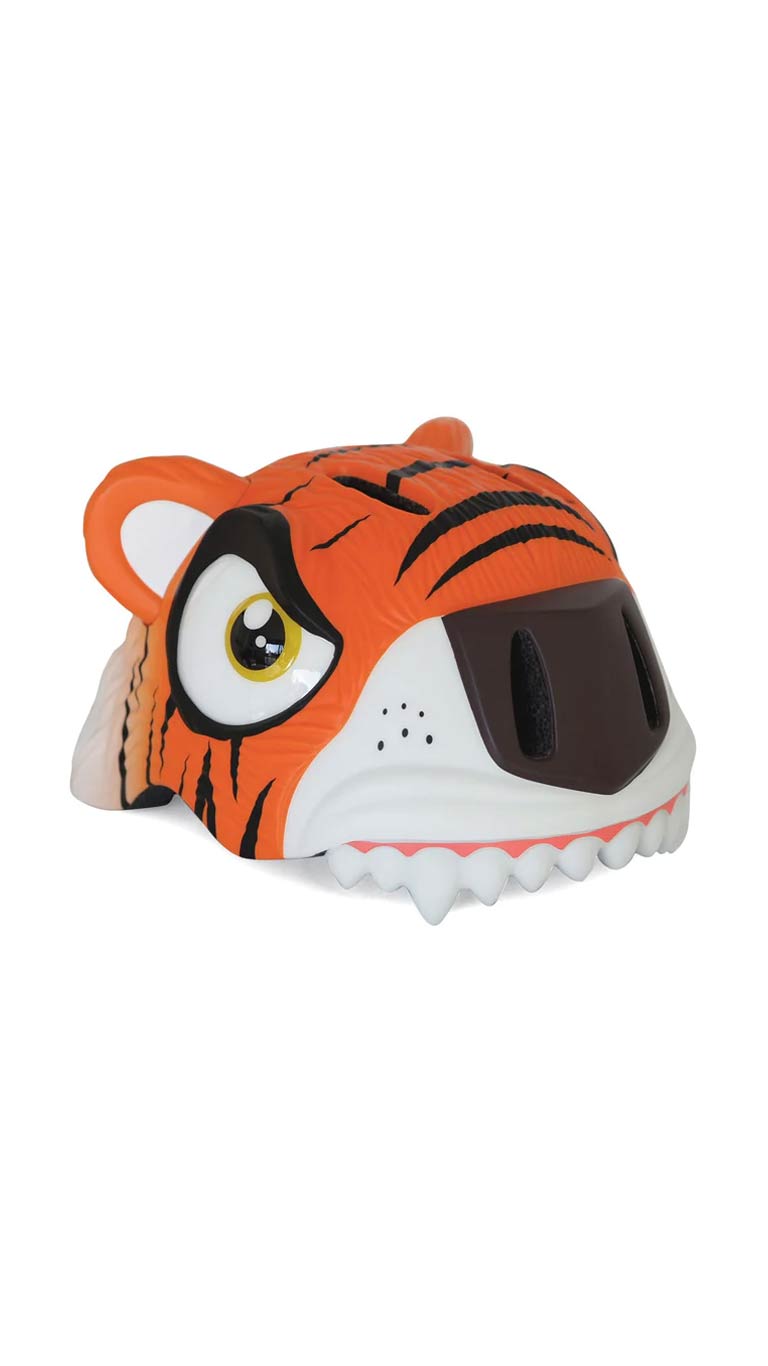 Crazy Safety Tiger Bicycle Helmet - Orange