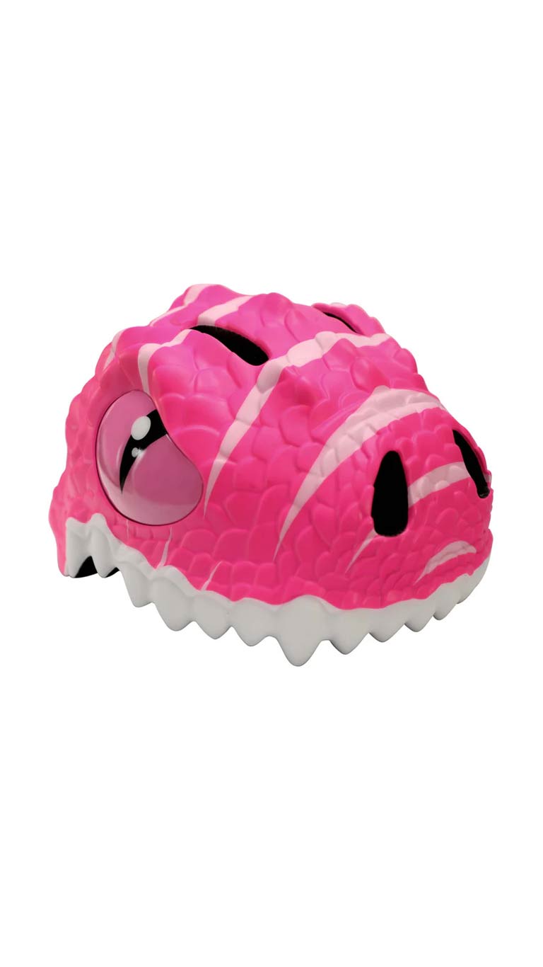 Crazy Safety Dino Bicycle Helmet - Pink