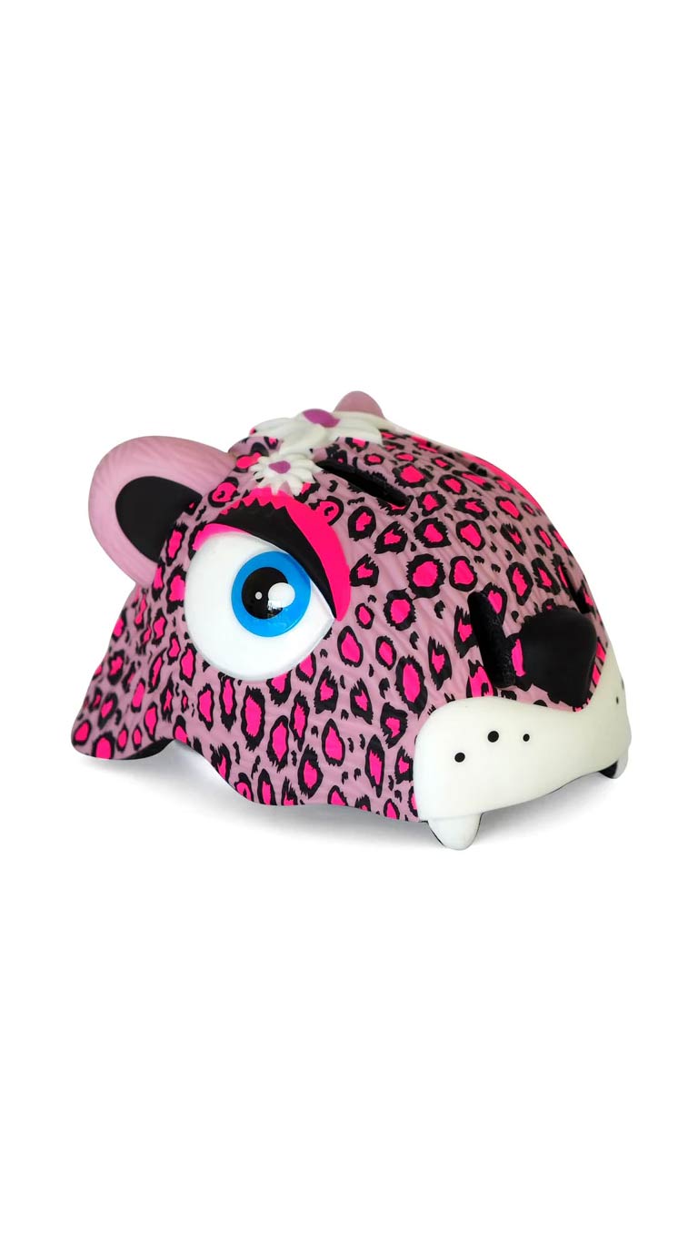Crazy Safety Leopard Bicycle Helmet - Pink