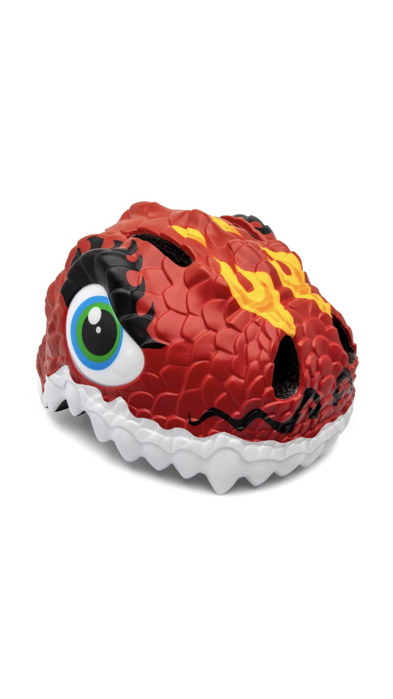 Crazy Safety Dragon Bicycle Helmet - Red