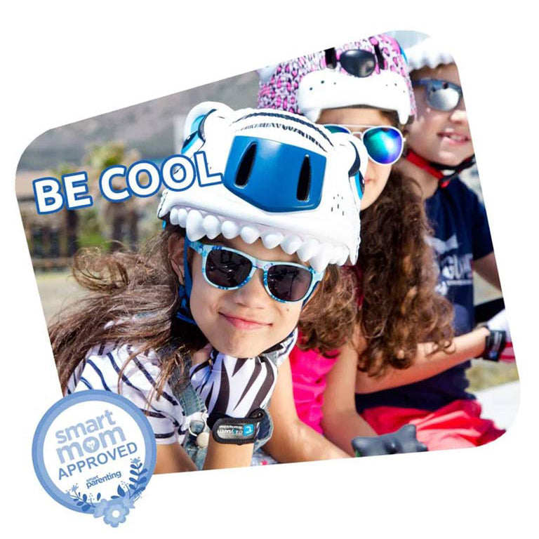 Crazy Safety Tiger Bicycle Helmet - White