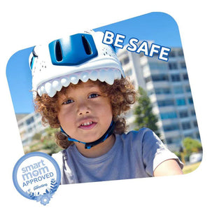 Crazy Safety Tiger Bicycle Helmet - White