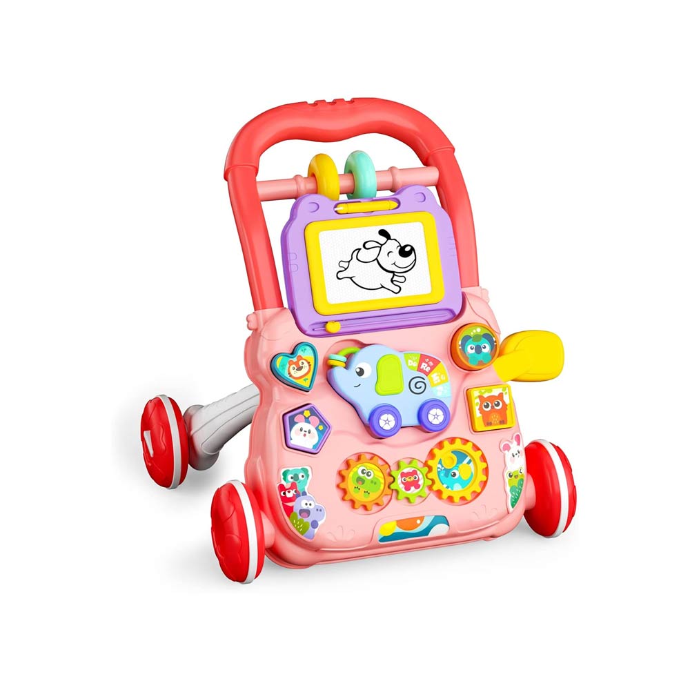 Huanger 2-In-1 Baby Music Walker - Pink