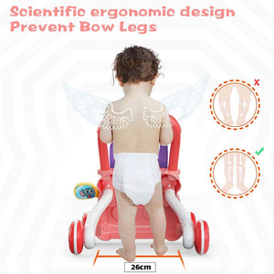 Huanger 2-In-1 Baby Music Walker - Pink