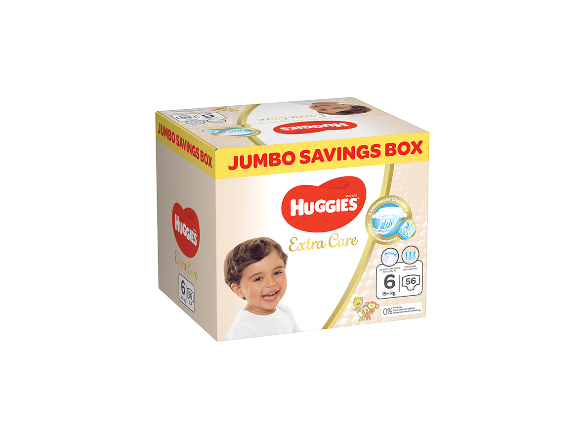 Huggies Extra Care Size 3 (4-9kg) - 96 Diapers Jumbo Saving Box