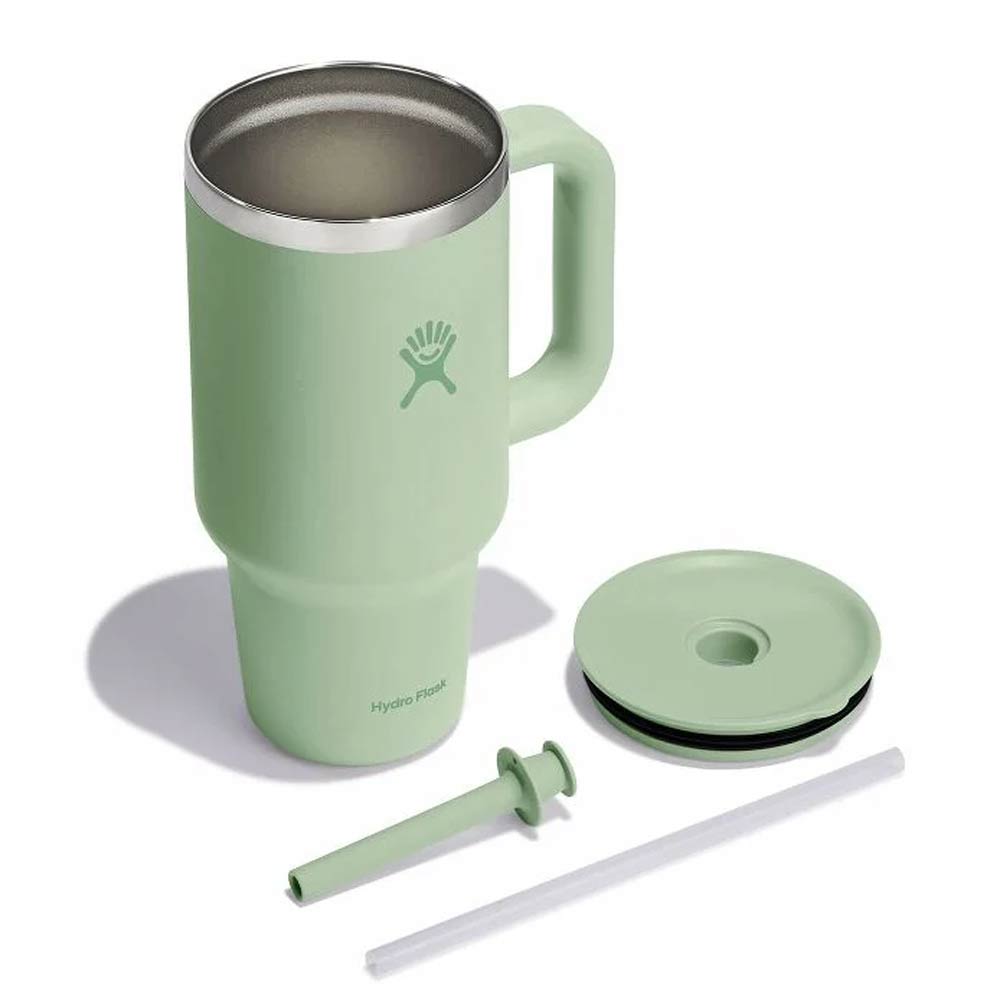 Hydro Flask Insulated Travel Tumbler with Handle & Straw 946ml - Aloe