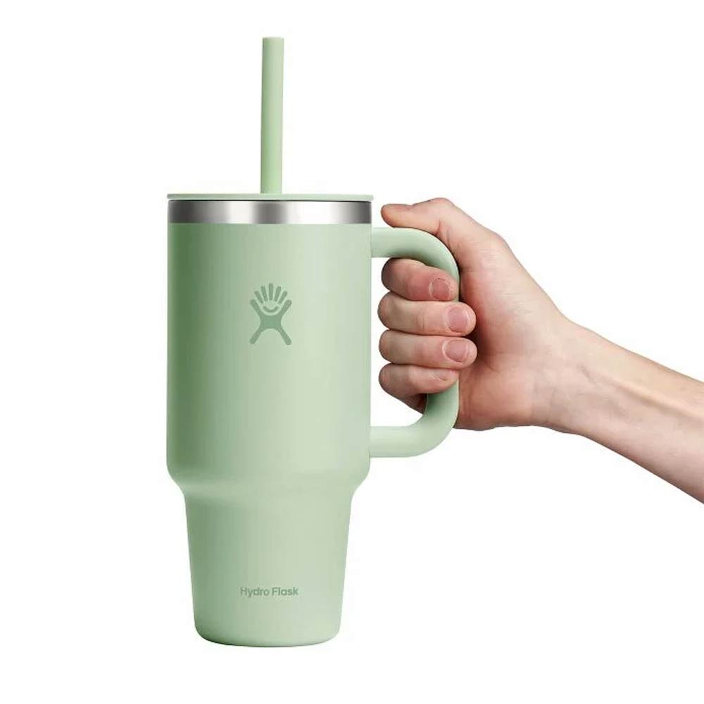 Hydro Flask Insulated Travel Tumbler with Handle & Straw 946ml - Aloe