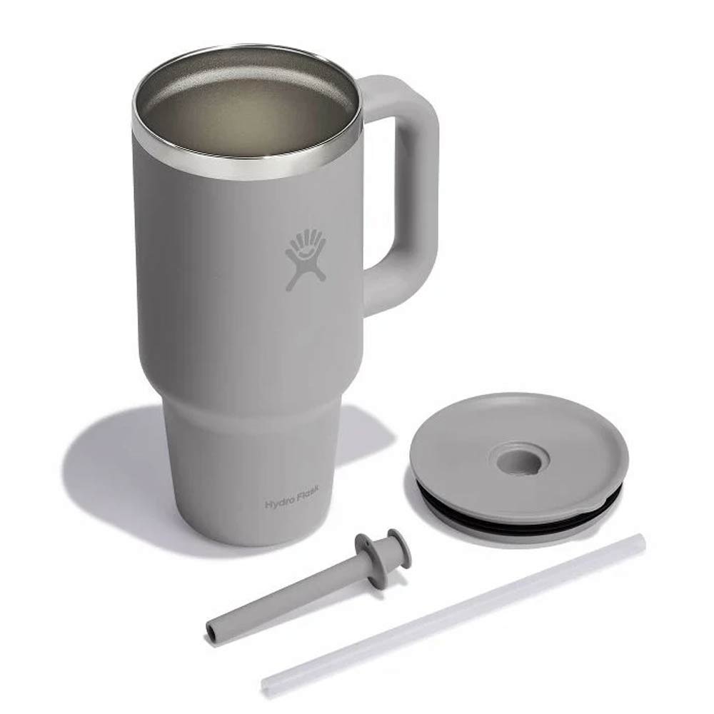 Hydro Flask Insulated Travel Tumbler with Handle & Straw 946ml - Birch