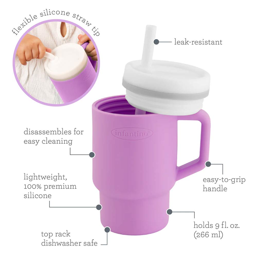 Infantino My 1st Tumbler (6m+) 266ml - Lilac
