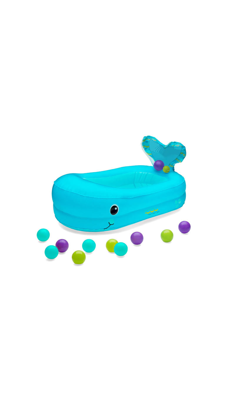 InfantinoWhaleBubbleBathInflatableBathTubBlue