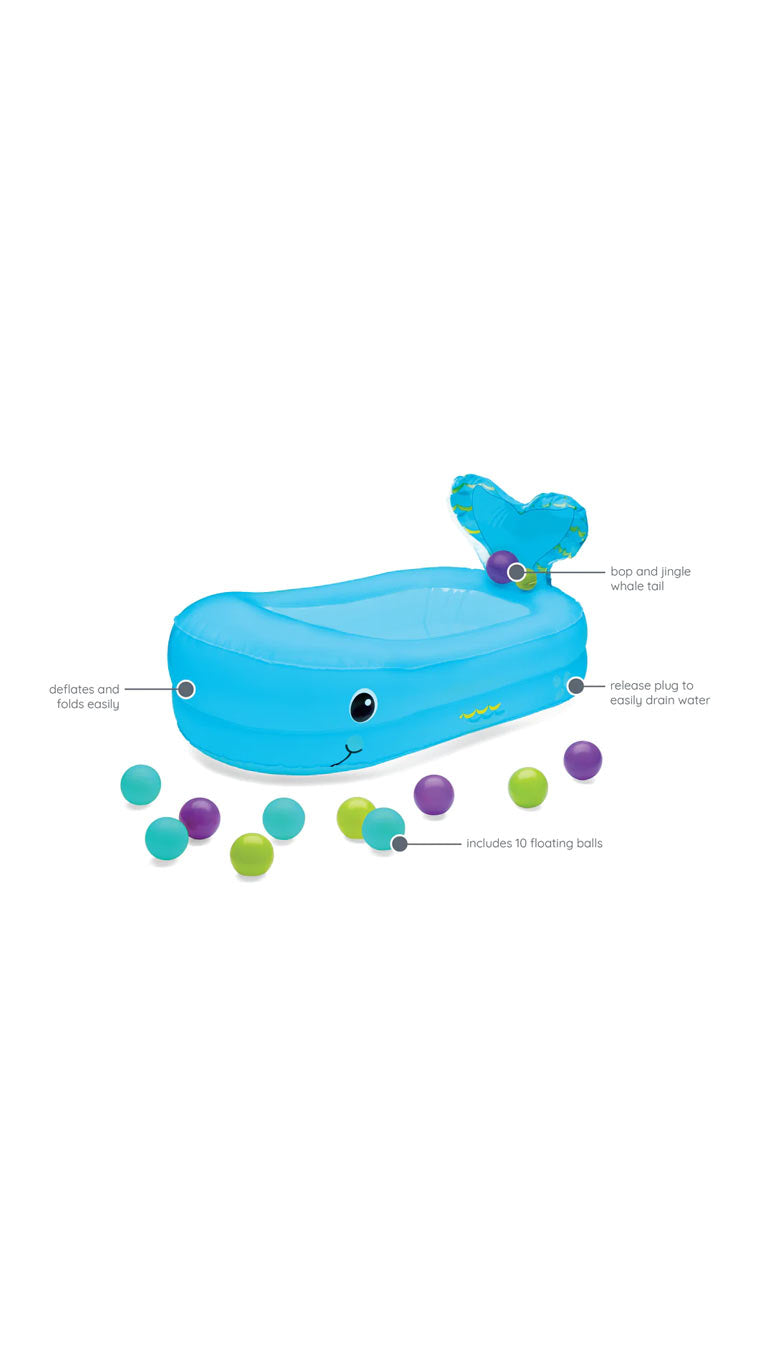 InfantinoWhaleBubbleBathInflatableBathTubBlue3