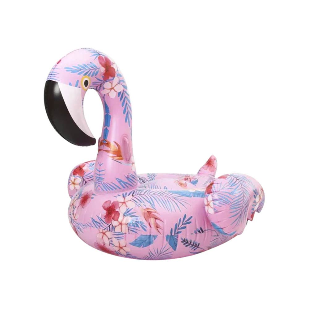Inflatable Flamingo Float - Beach Print